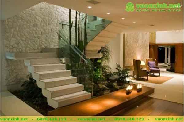Thiết kế thi công tiểu cảnh cầu thang đẹp