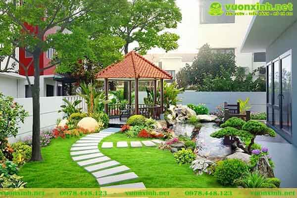 Thiết kế thi công sân vườn