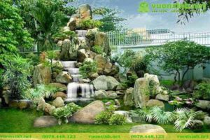 Tiểu cảnh non bộ sân vườn