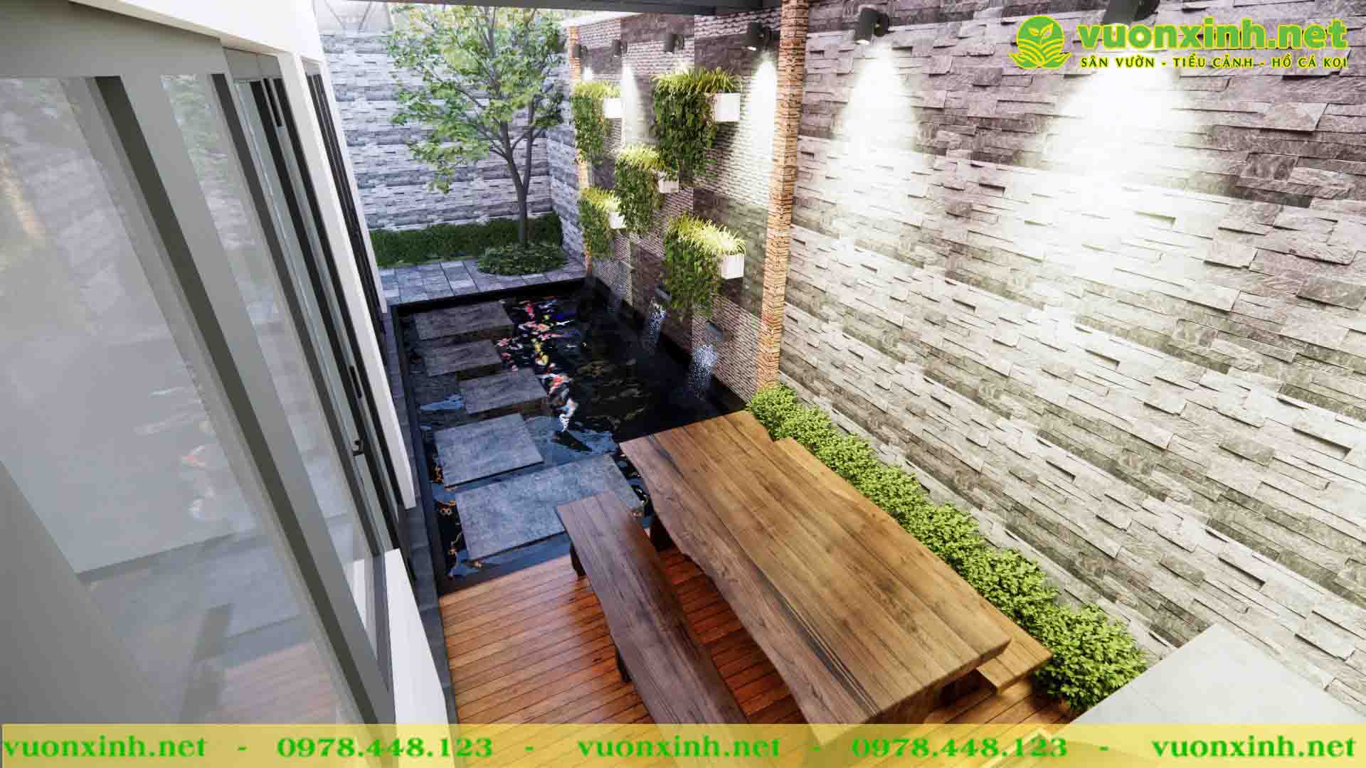 Báo giá thi công hồ cá Koi