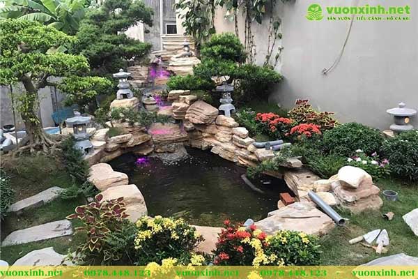 Thiết kế hồ cá Koi đẹp